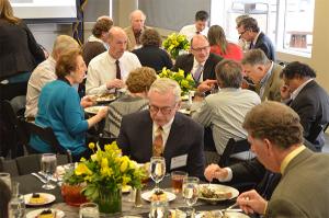 Dozens of CU and Boettcher Foundation representatives who are instrumental in the Boettcher Webb-Waring Biomedial Research Awards program took part in Tuesday’s appreciation lunch.