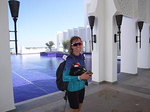 Cathy Bradley on a bike tour of Morocco.