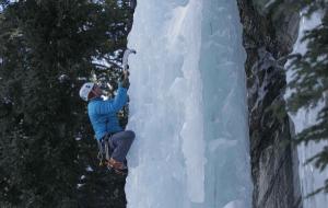 Ice climbing is another of Omer Mei-Dan's extreme sports pursuits.