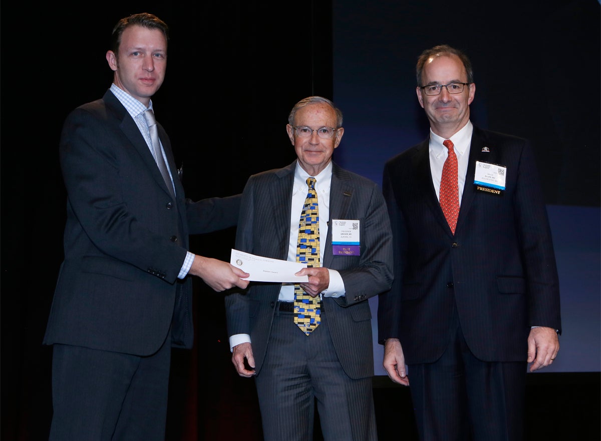 Grover honored by thoracic surgeons