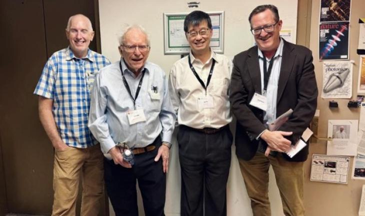 Kurt Vogel, Jan Hall, Jun Ye, and Scott Davis at the CU Physics PhD Centenary Celebration