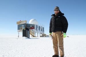 At Summit Station on top of the Greenland Ice Sheet, 10500 ft.