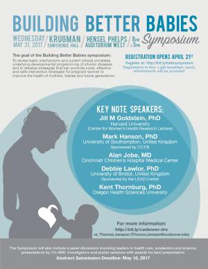 Building Better Babies Symposium set for May 31 