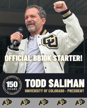 President Saliman named official starter of Monday’s BOLDERBoulder