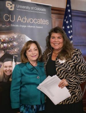 Lt. Gov. Dianne Primavera and Tanya Kelly-Bowry, vice president of government relations