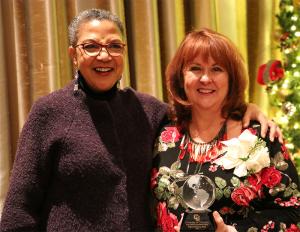 Lauren Casteel, left, with Regina Kilkenny.