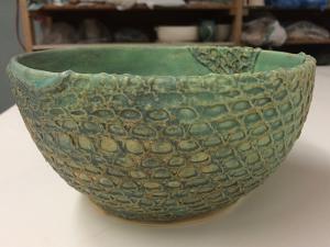 Some of Magin's pottery work.