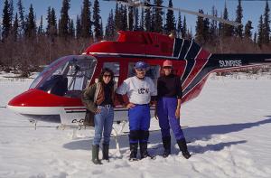 Smith and a research team in Canada’s Northwest Territories investigated lake chemistry in the frozen waters above the Arctic Circle.