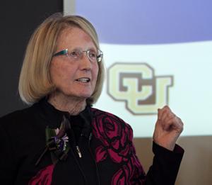 Carol Rumack, recipient of the Elizabeth Gee Memorial Lectureship Award.