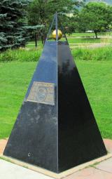 Marker for Colorado Scale Model Solar System, CU Boulder