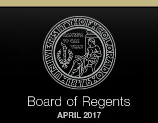 CU Board of Regents April 2017