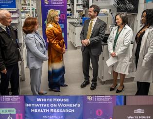 First lady visits Ludeman Family Center for Women’s Health Research 