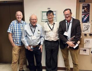Kurt Vogel, Jan Hall, Jun Ye, and Scott Davis at the CU Physics PhD Centenary Celebration
