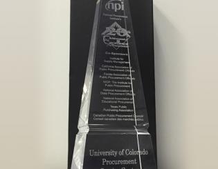 CU receives award for excellence in procurement