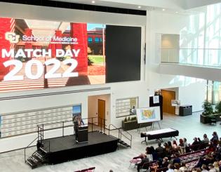 Match Day ceremony reveals residency locations for graduating students at CU School of Medicine