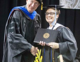 Staff and family members take part in commencement festivities 