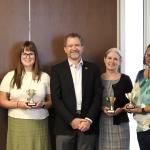 2026 OER Champions, pictured from left to right: Nancy Henke (Denver), Nathan Schneider (Boulder, Sara Satkowiak (Denver), Todd Saliman (System), Laura Paciorek (Denver), Ronica Rooks (Denver), Dan Olson (UCCS), Ezra Heeschen (Anschutz)