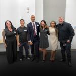 Speakers at the recent entrepreneurship workshop, from left, Amy Sweeting, Roberto Meza, CU Denver’s Anthony Graves, Marie Peters, Jessica Acosta and CU Denver’s Dan Griner.