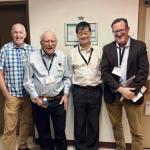 Kurt Vogel, Jan Hall, Jun Ye, and Scott Davis at the CU Physics PhD Centenary Celebration