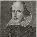 The folio’s engraving of Shakespeare by Martin Droeshout