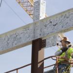 Campus invited to sign final piece of steel for Hybl Center