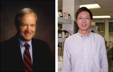 Curt Freed (left) and Wenbo Zhou (right)