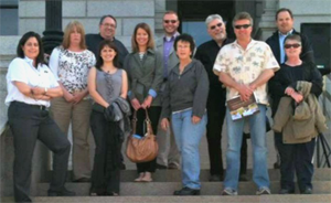 Boulder Campus Staff Council members at a past Legislative Day at the Capitol.